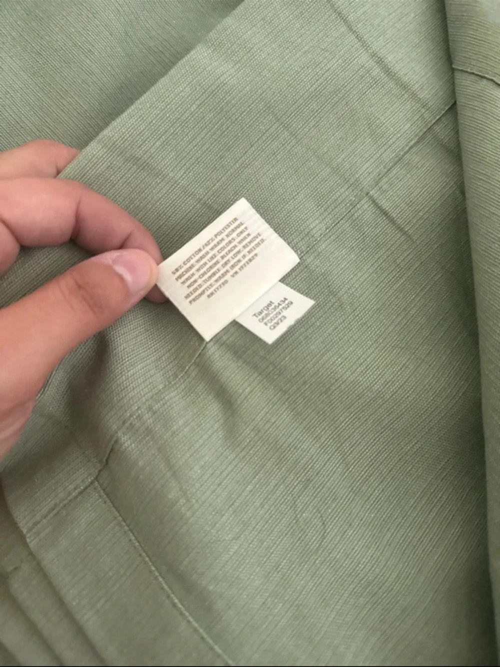 Threshold Light Sage Green Light Filtering Curtains